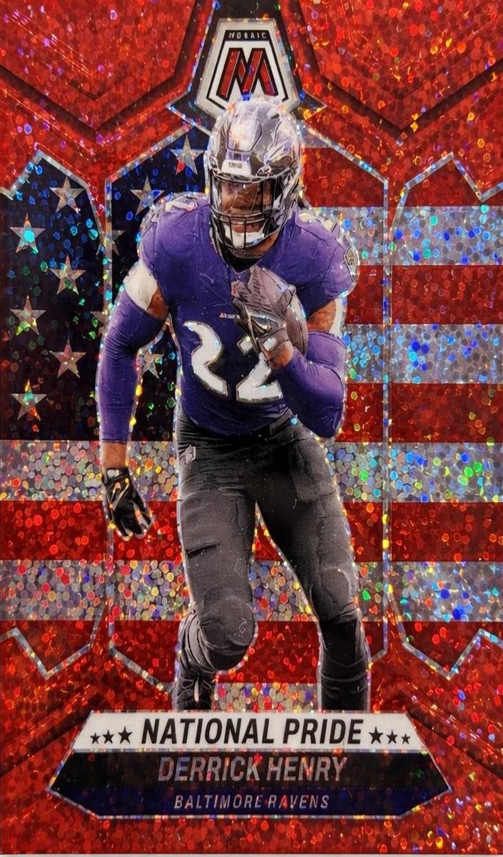 2024 Panini Mosaic Football Red Sparkle Derrick Henry #257