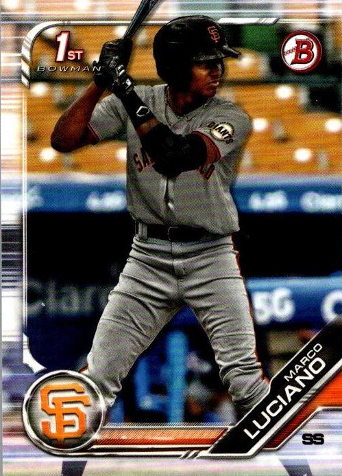 2019 Bowman Paper Prospects Baseball Marco Luciano #BP-82 PSA 9