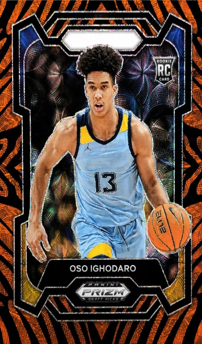 2024 Panini Prizm Draft Picks Basketball Tiger Stripe Oso Ighodaro #18