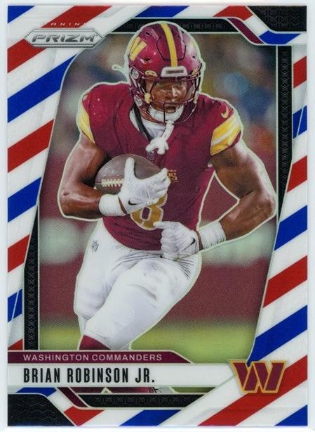 2024 Panini Prizm Football Red White and Blue Brian Robinson Jr. #288