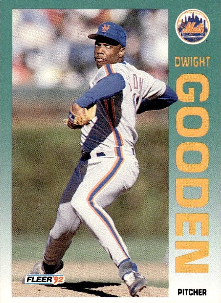 1992 Fleer Baseball Dwight Gooden #505