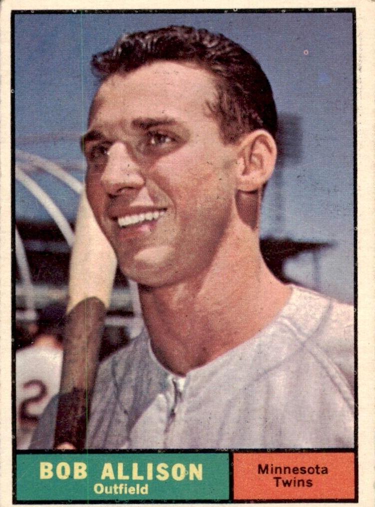 1961 Topps Baseball Bob Allison #355 PSA 6