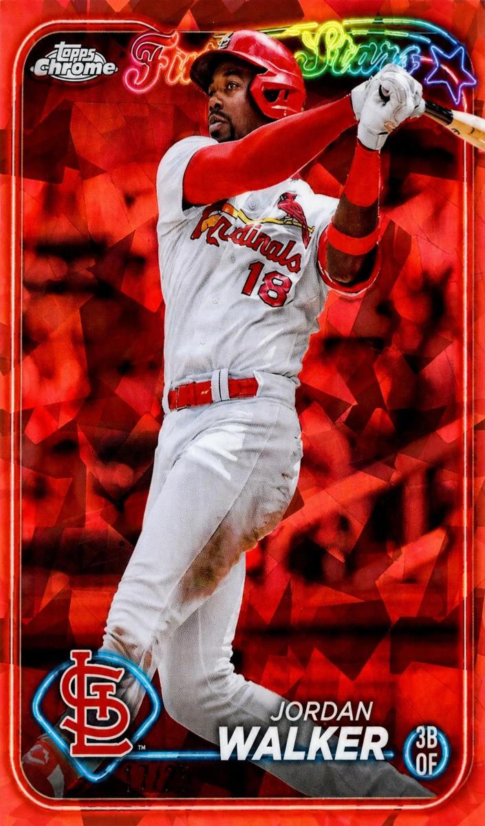 2024 Topps Chrome Sapphire Baseball Orange Jordan Walker #642 PSA 10
