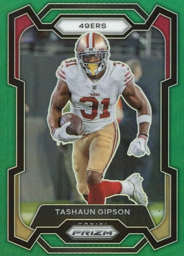 2023 Panini Prizm Football Green Tashaun Gipson #273