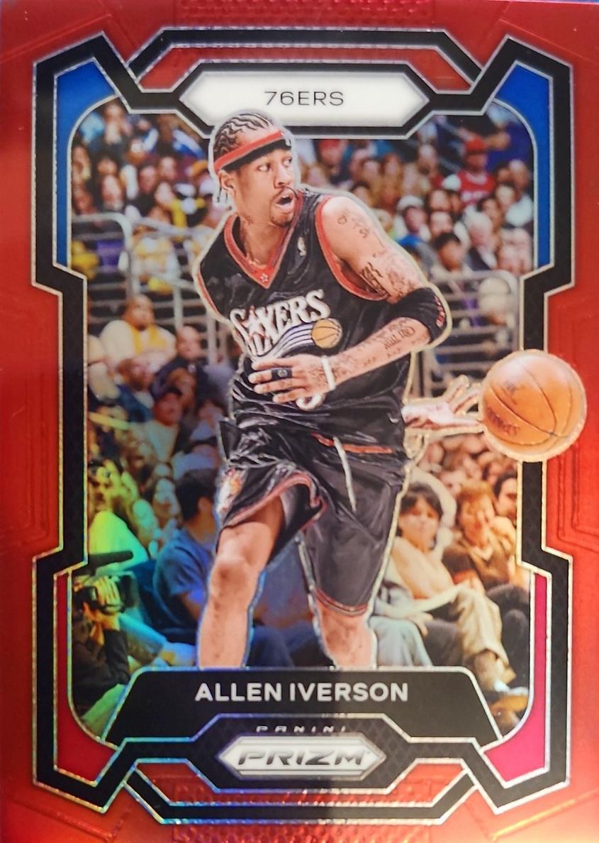 2023 Panini Prizm Basketball Red Allen Iverson #184
