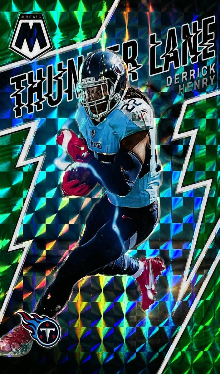 2022 Panini Mosaic Football Green Derrick Henry #TL-2