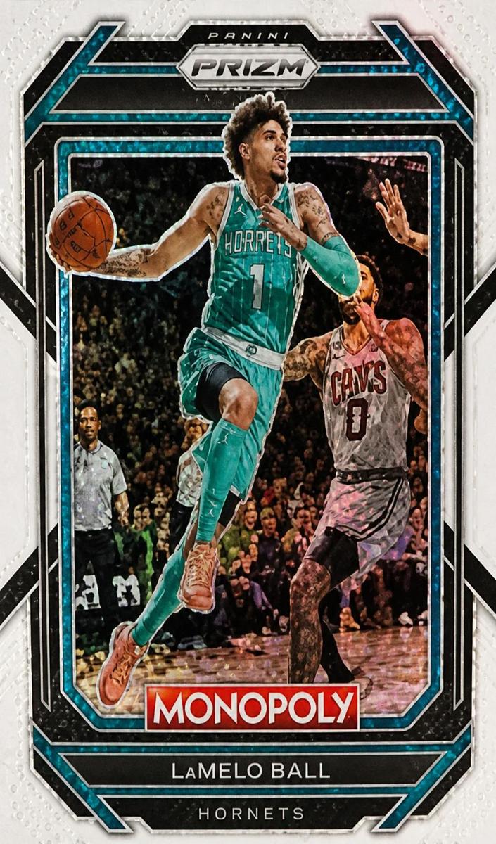 2022 Panini Prizm Monopoly Basketball White Sparkle LaMelo Ball #10 PSA 10