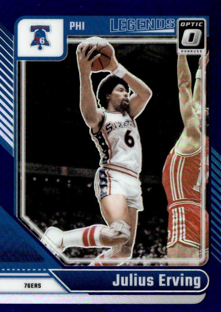 2024 Donruss Optic Basketball Purple Julius Erving #232 PSA 9