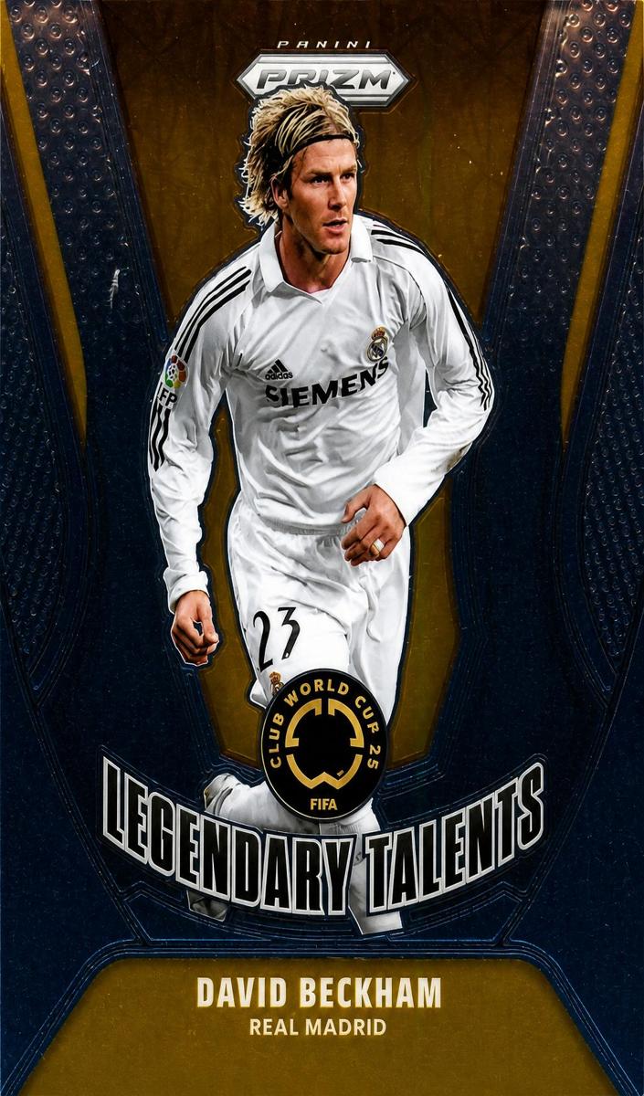 2025 Panini Prizm FIFA Club World Cup Soccer David Beckham #16 RAW Ungraded