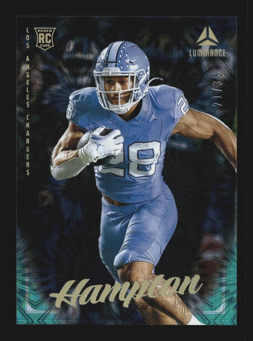 2025 Panini Luminance Football Teal Omarion Hampton #111
