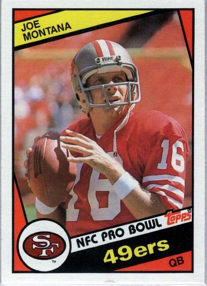 1984 Topps Football Joe Montana #358 PSA 9