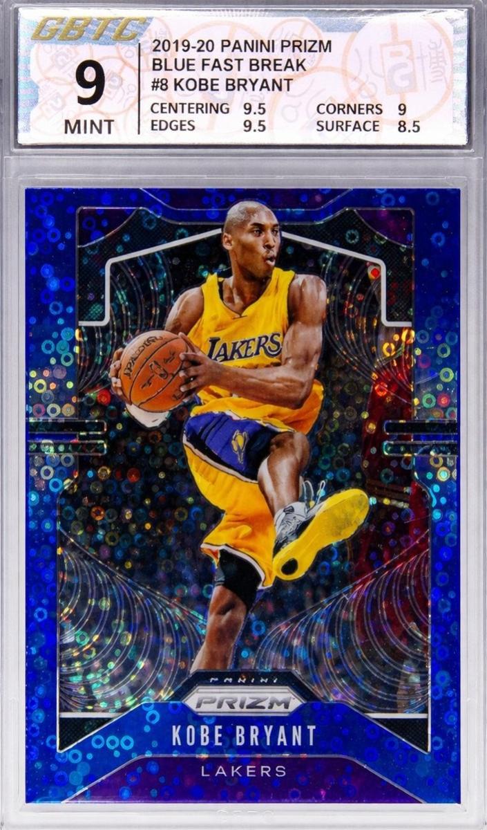 2019 Panini Prizm Basketball Fast Break Blue Kobe Bryant #8
