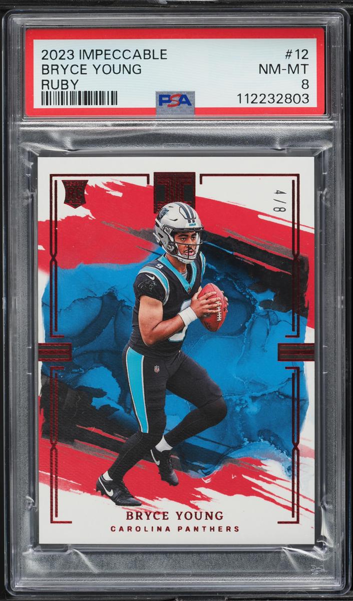 2023 Panini Impeccable Football Ruby Bryce Young #12 PSA 7.5