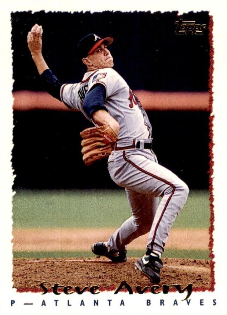 1995 Topps Baseball Steve Avery #430 PSA 8