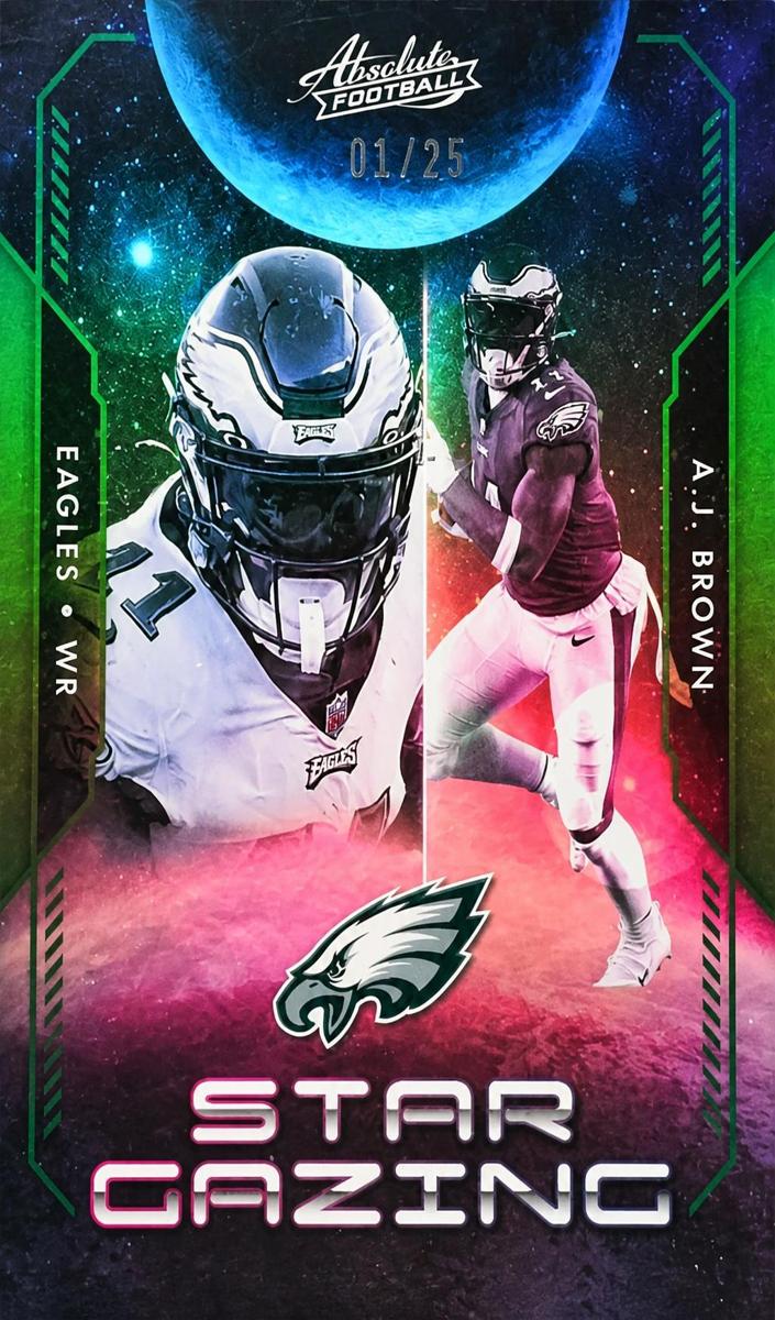 2023 Panini Absolute Football Spectrum Green A.J. Brown #SG-14