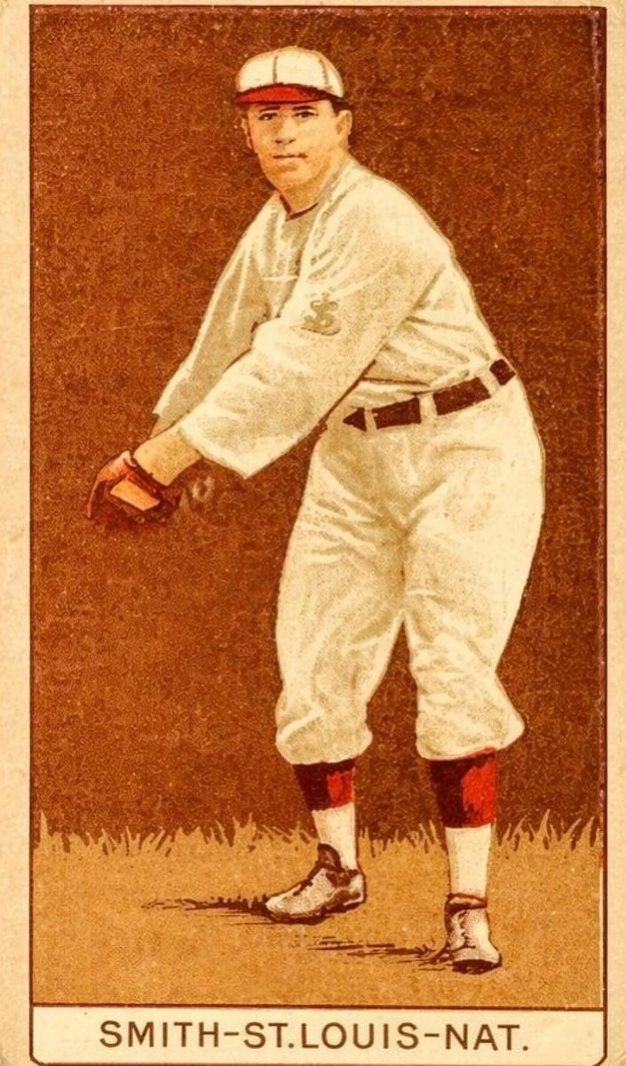 1912 American Tobacco Company Brown Background T207 Baseball Wallace Smith #NNO