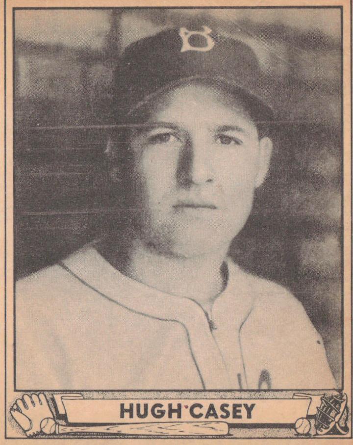 1940 Play Ball Baseball Hugh Casey #148