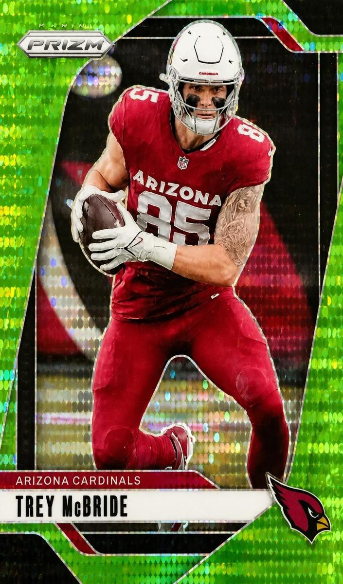 2024 Panini Prizm Football Neon Green Pulsar Trey McBride #4