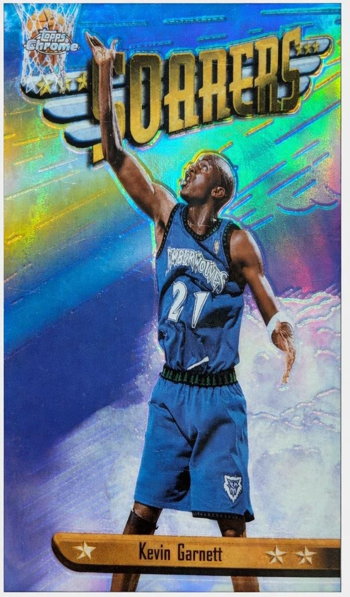 1998 Topps Chrome Basketball Refractor Kevin Garnett #SB12 PSA 9