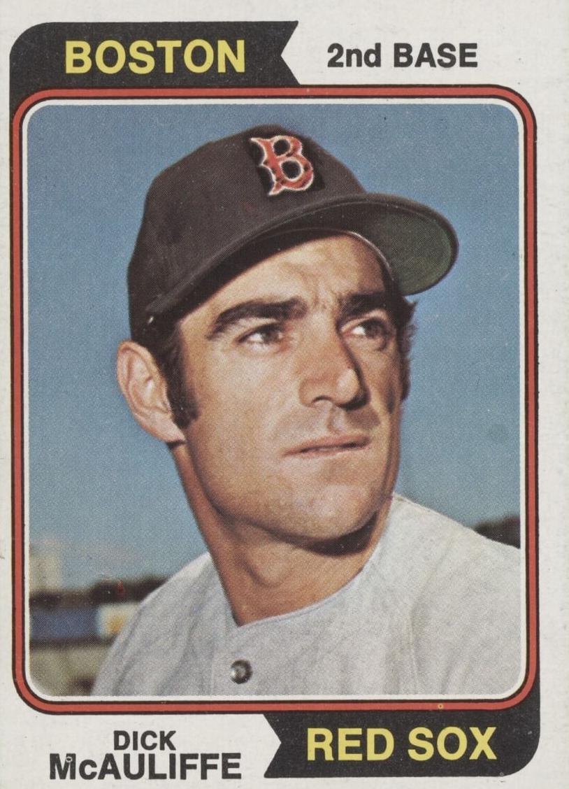 1974 Topps Baseball Dick McAuliffe #495 PSA 8