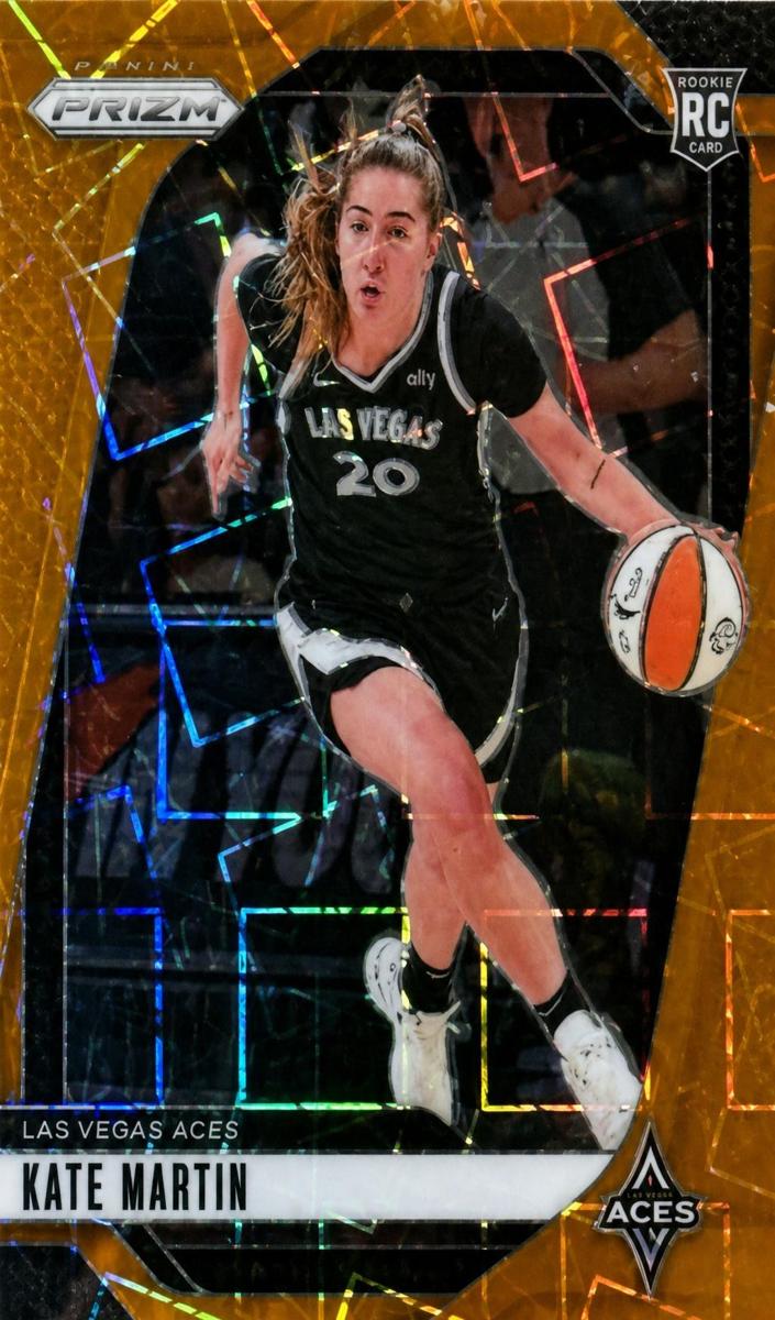 2024 Panini Prizm WNBA Basketball Orange Velocity Kate Martin #126 PSA 9