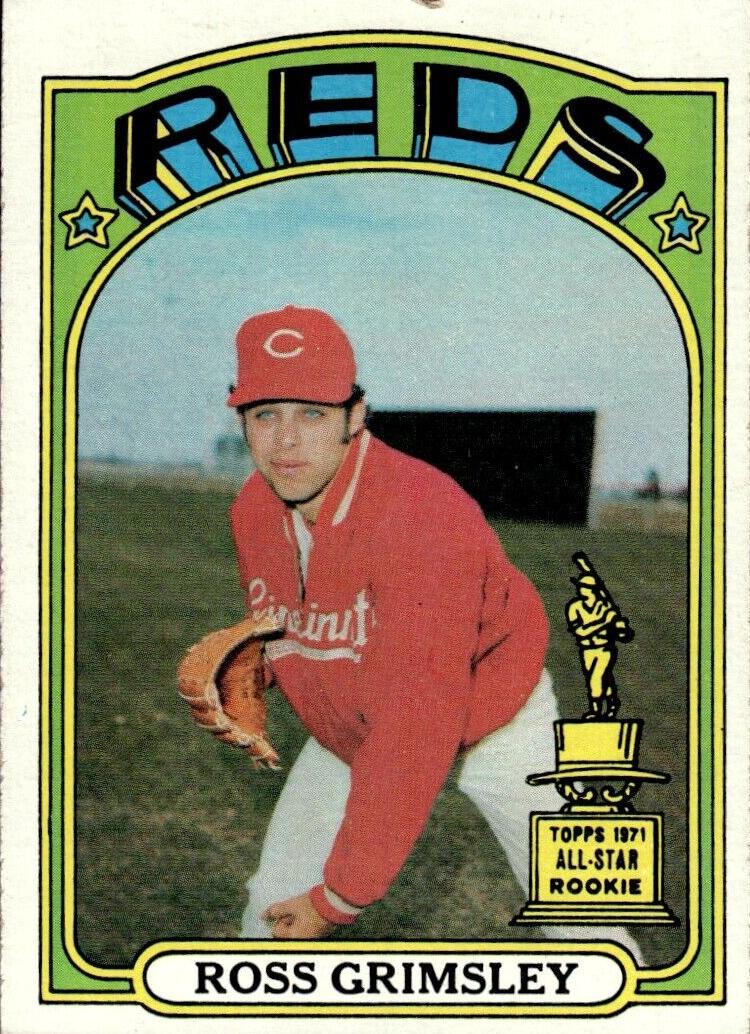 1972 Topps Baseball Ross Grimsley #99 PSA 9