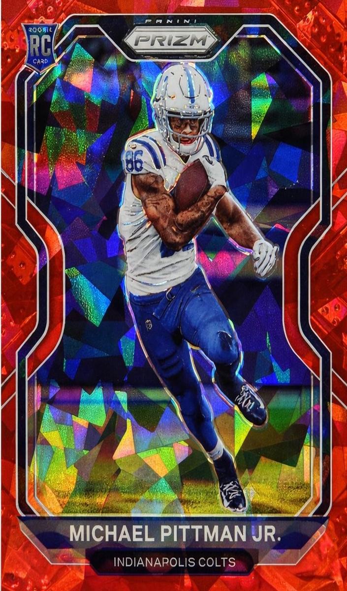 2020 Panini Prizm Football Red Ice Prizm Michael Pittman Jr. #333 PSA 10