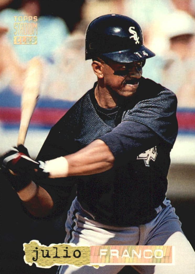 1994 Topps Stadium Club Baseball Golden Rainbow Julio Franco #680
