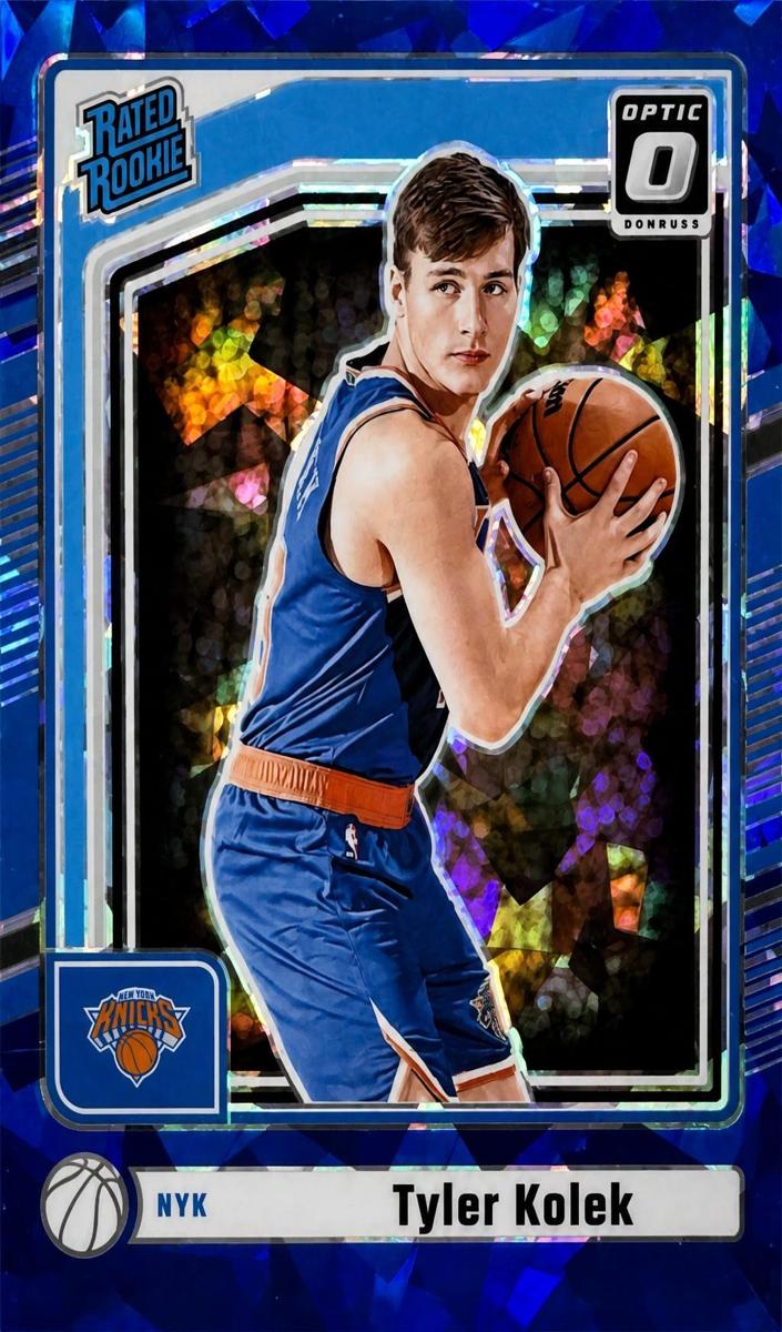 2024 Panini Donruss Basketball Blue Cracked Ice Tyler Kolek #P-249