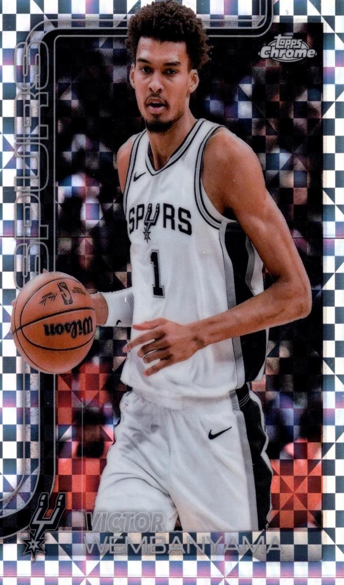 2025 Topps Chrome Basketball X-Fractor Victor Wembanyama #221