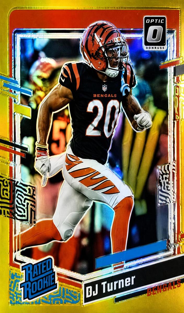 2023 Donruss Optic Football Gold DJ Turner #220 PSA 10