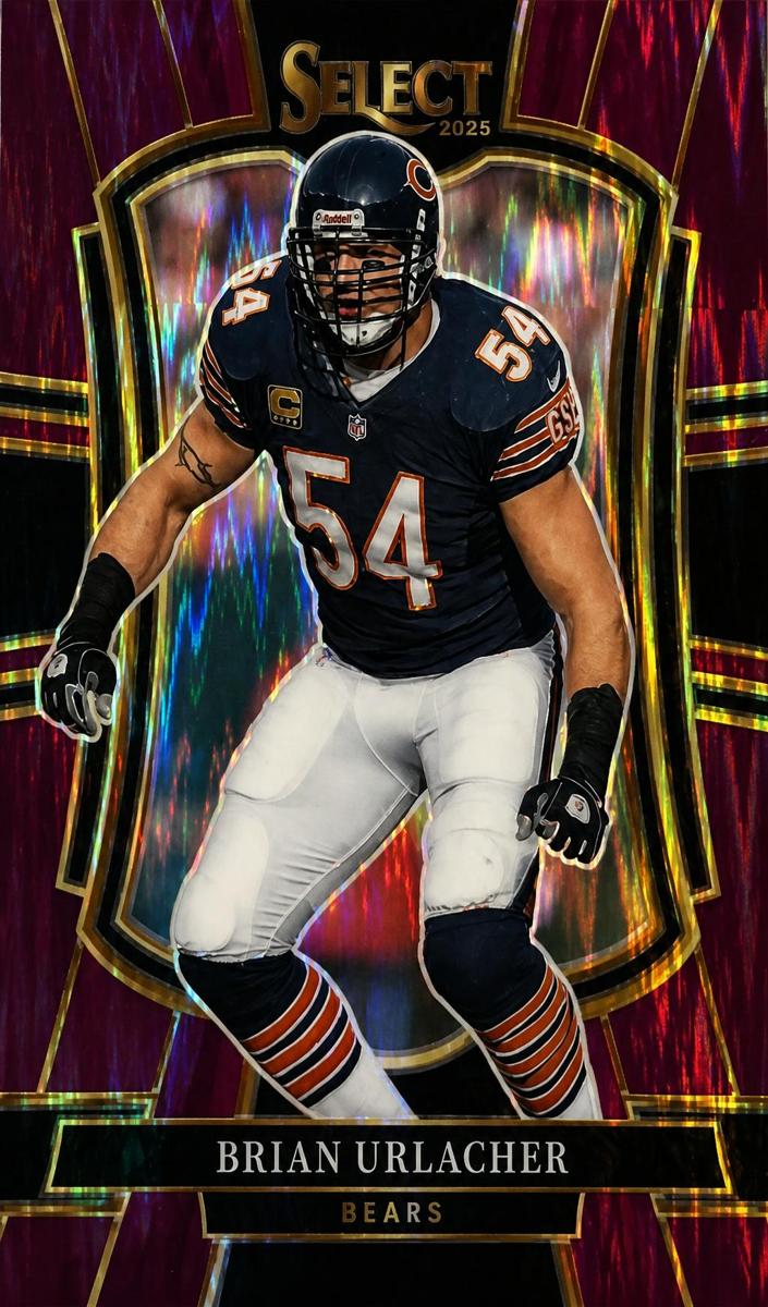 2025 Panini Select Football Purple Shock Brian Urlacher #200