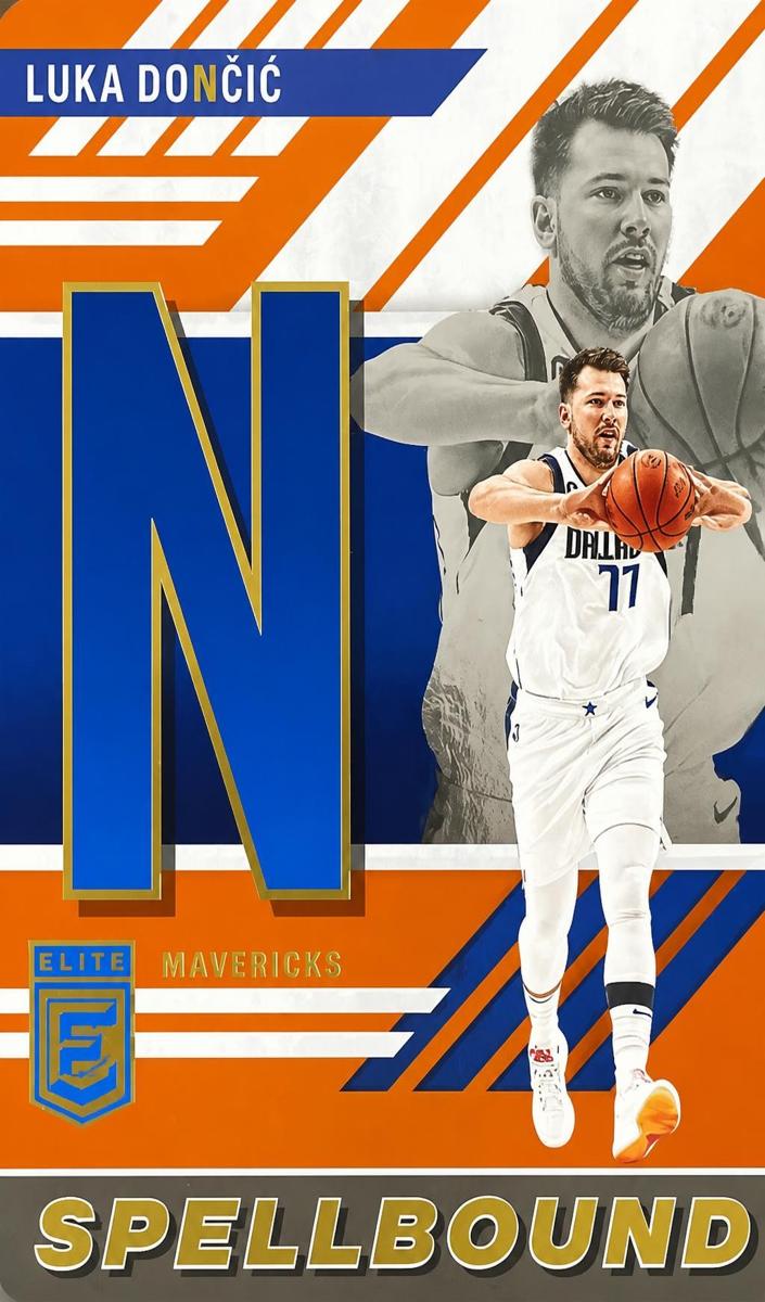 2023 Donruss Elite Basketball Orange Die Cut Luka Doncic #27
