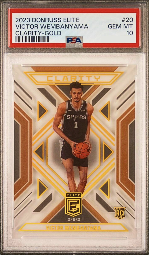 2023 Donruss Elite Basketball Gold Victor Wembanyama #20 PSA 10