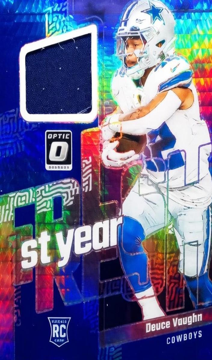 2023 Donruss Optic Football Blue Hyper Deuce Vaughn #FYF-DV
