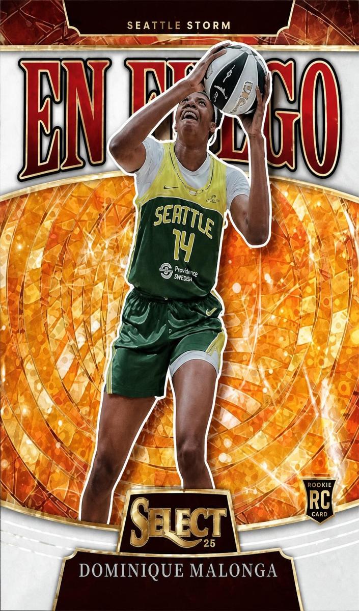 2025 Panini Select WNBA Basketball White Disco Dominique Malonga #1