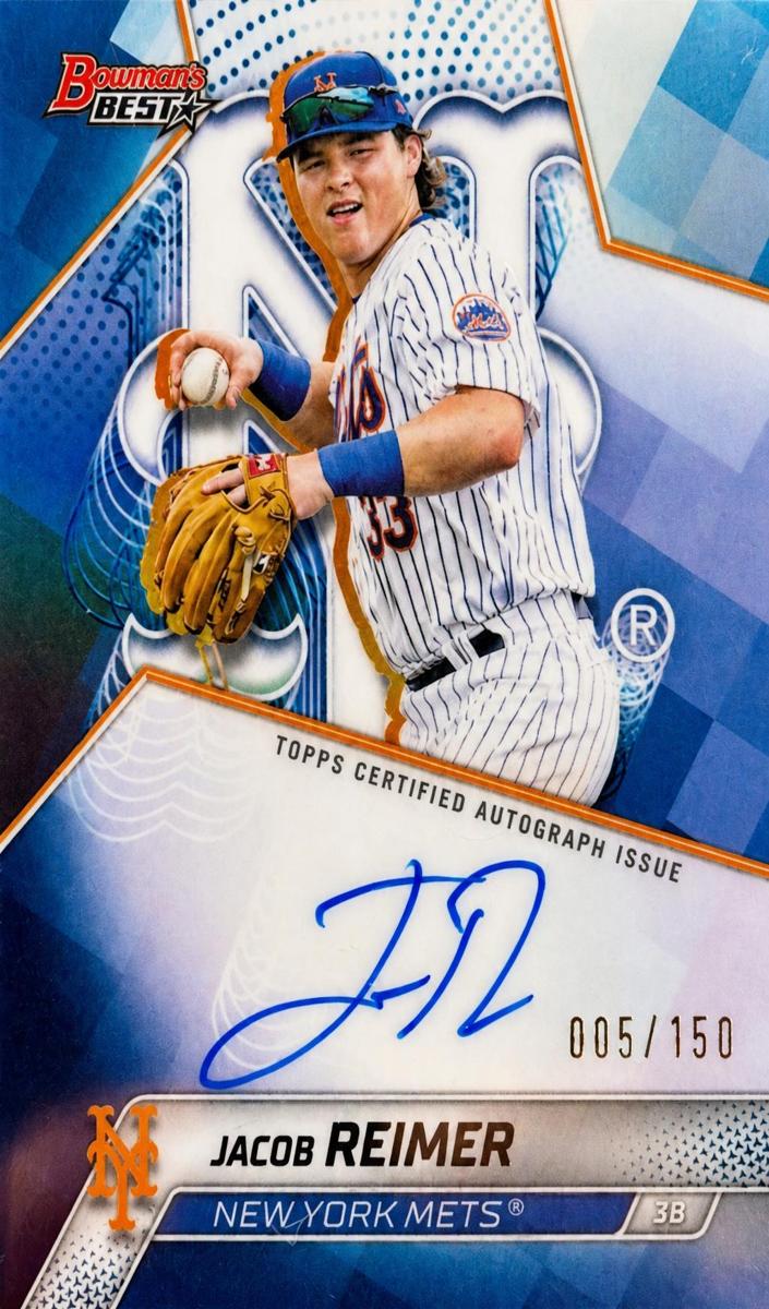 2025 Bowman's Best Baseball Blue Refractor Jacob Reimer #B25-JR