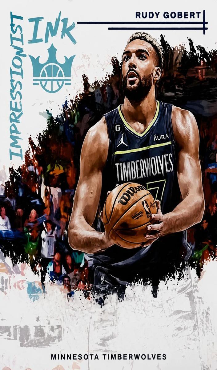 2022 Panini Court Kings Basketball Sapphire Rudy Gobert #II-RMT