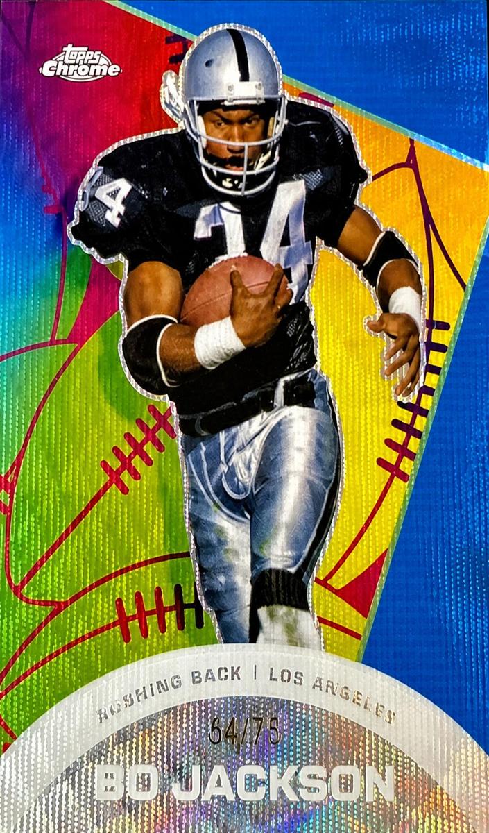 2023 Topps Composite Football Blue Wave Refractor Bo Jackson #CAE-18 PSA 9