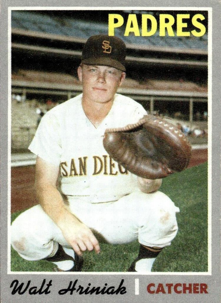 1970 Topps Baseball Walt Hriniak #392 PSA 9