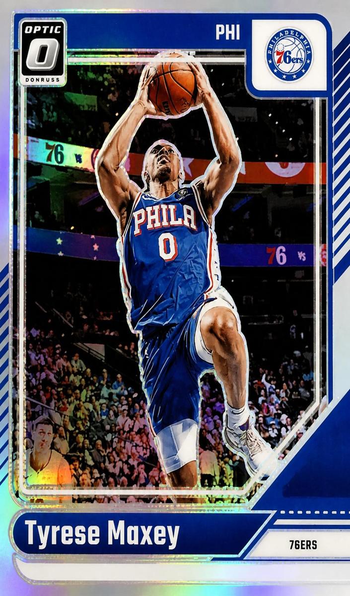 2024 Donruss Optic Basketball Holo Tyrese Maxey #135 PSA 9