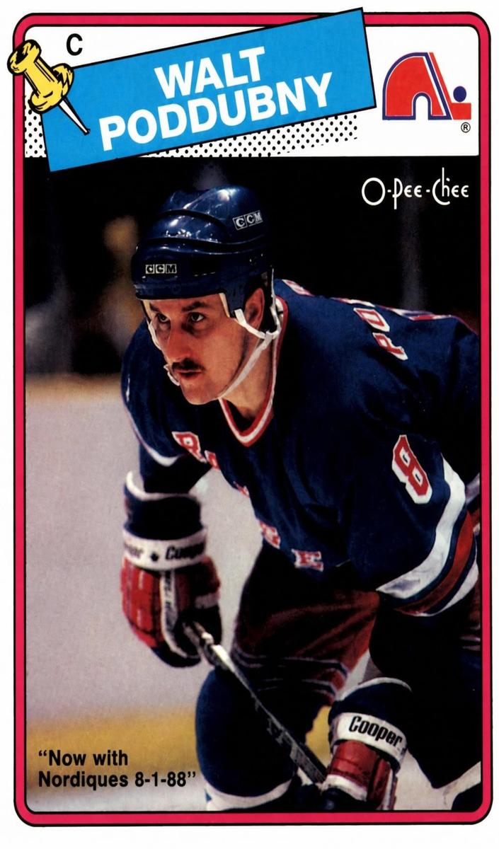 1988 O-Pee-Chee Hockey Walt Poddubny #170