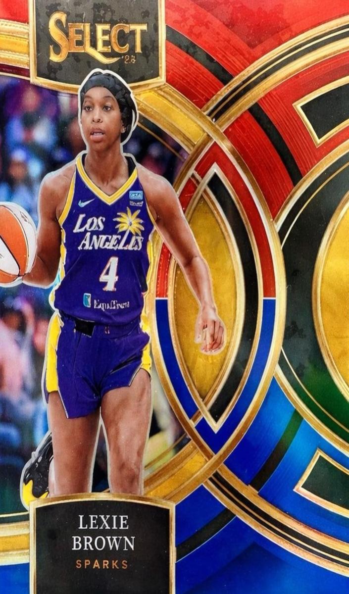 2024 Panini Select WNBA Basketball Red and Blue Lexie Brown #200