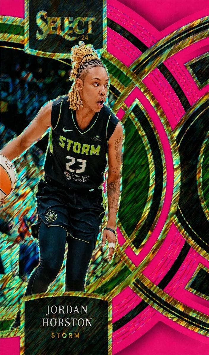 2024 Panini Select WNBA Basketball Pink Shimmer FOTL Jordan Horston #104