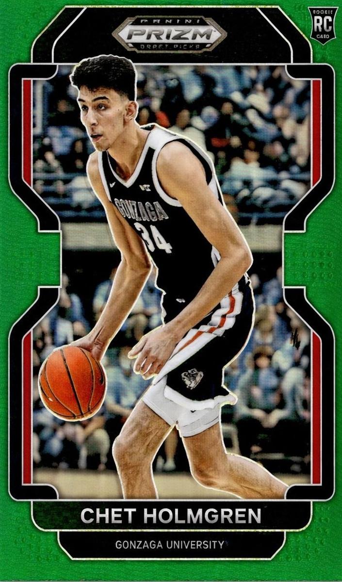 2022 Panini Prizm Draft Picks Basketball Green Chet Holmgren #51 PSA 10