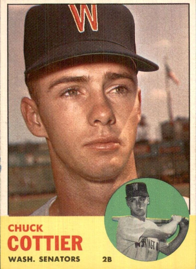 1963 Topps Baseball Chuck Cottier #219 PSA 7