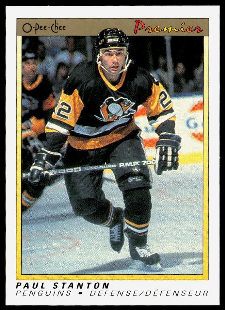 1990 O-Pee-Chee Premier Hockey Paul Stanton #110 BGS 9