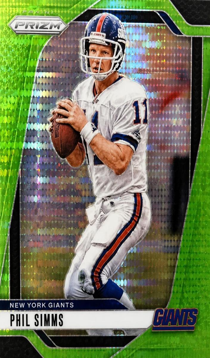 2024 Panini Prizm Football Neon Green Pulsar Phil Simms #218