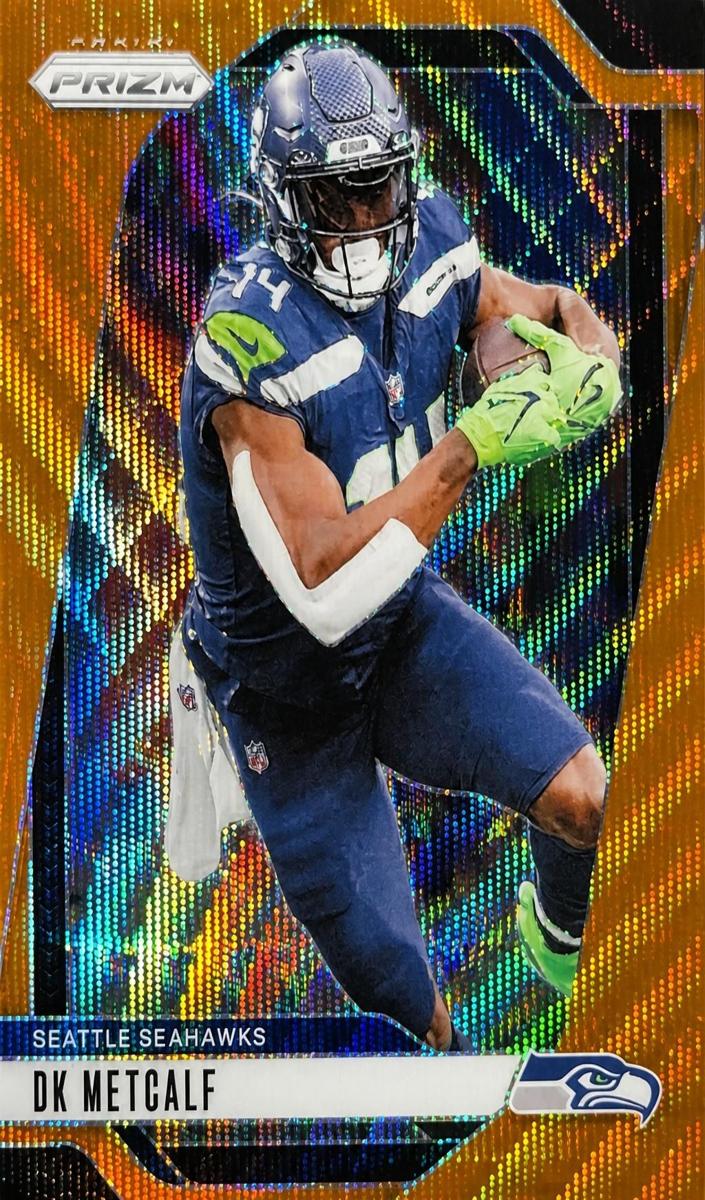 2024 Panini Prizm Football Orange Wave DK Metcalf #261