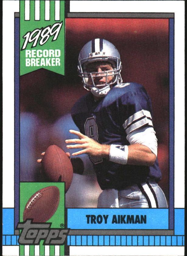 1990 Topps Football Troy Aikman #3 PSA 9